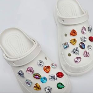 Multi color bling set for clogs/crocs